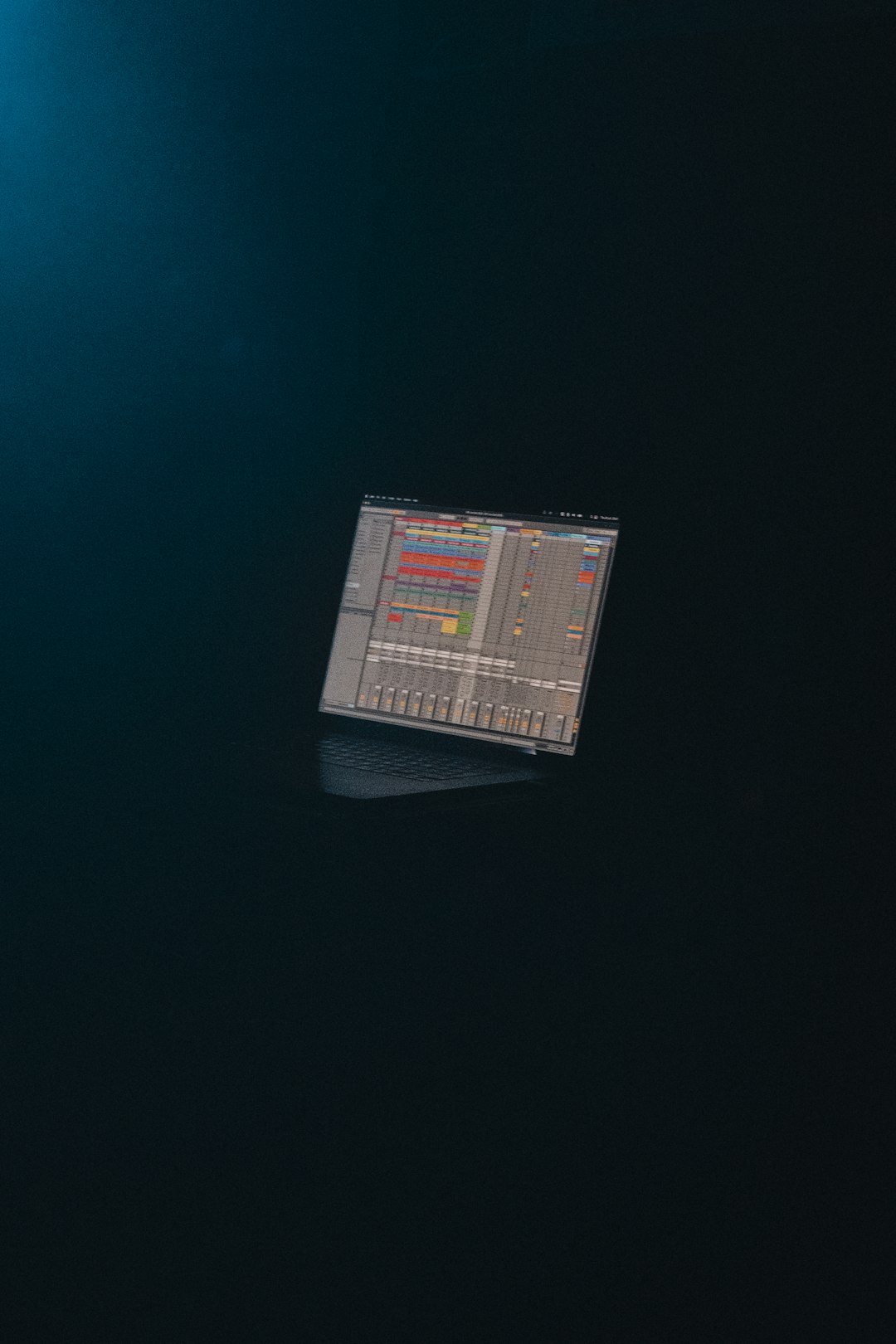 a computer monitor sitting on top of a desk