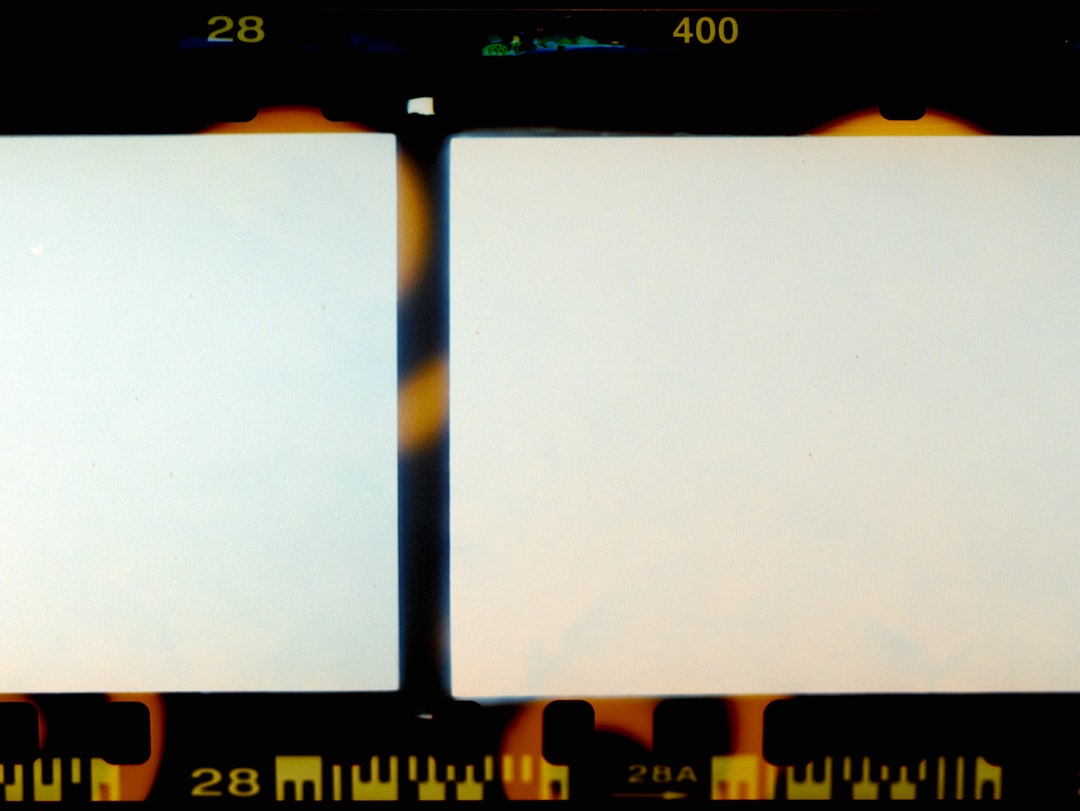 Day 41 of 366 film project Hanologital Spirals 400 by Uniphonic a couple of polaroid frames sitting next to each other